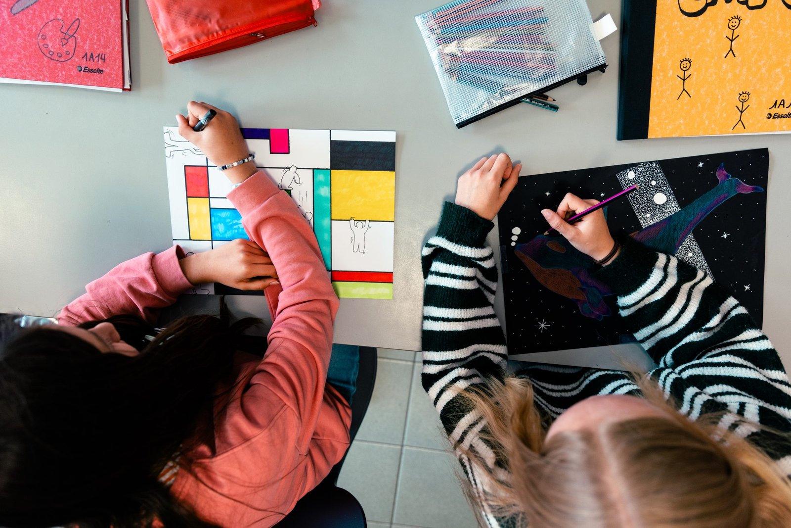 Crea, crea lokaal, tekenen, kunst — Sint-Maarten Middenschool